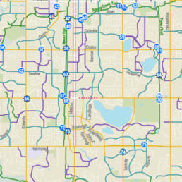 2022 Bike to work day map. Fort Collins