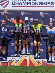 After winning the Time Trial Jim Dickerson took 4th in the road race- 65-69AG.